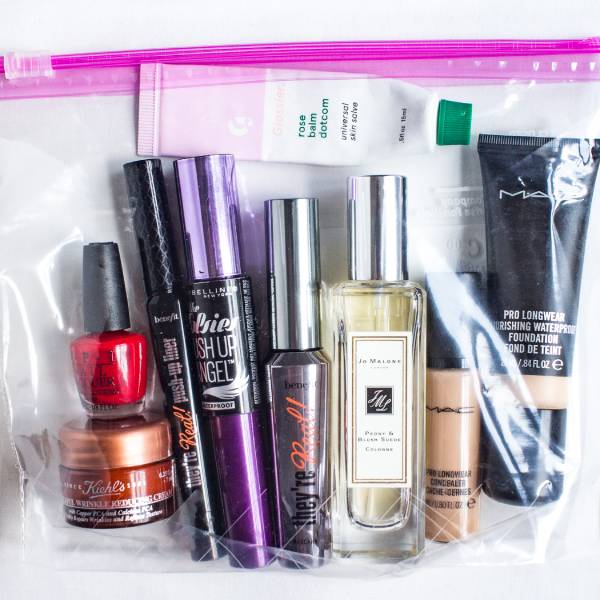 how to pack makeup in carry-on