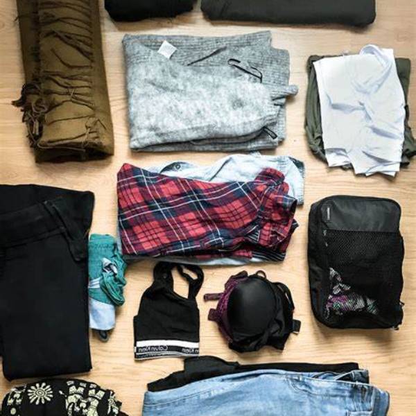 1 week packing list carry-on