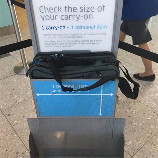 no carry on bag