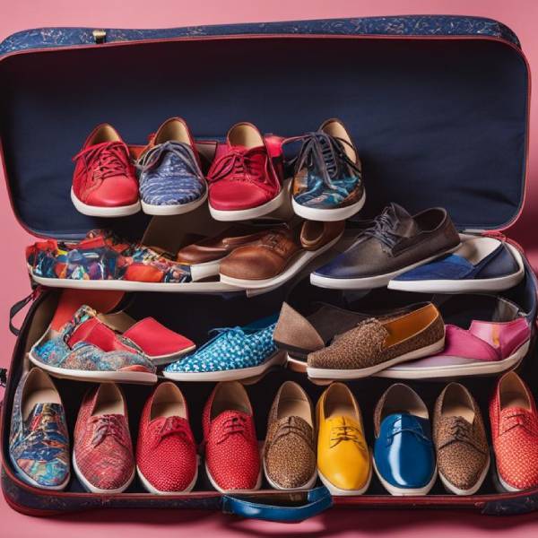 how to pack shoes in suitcase