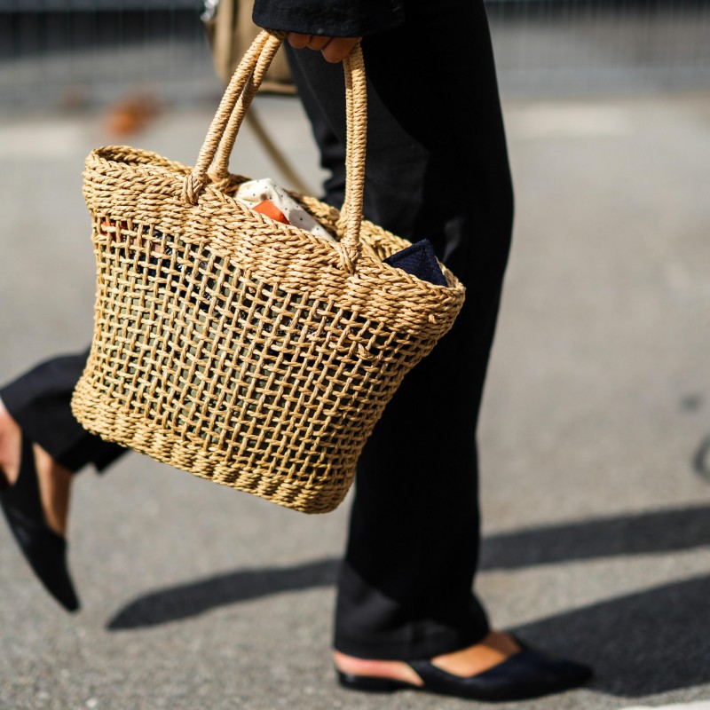 stylish summer straw tote bag for women