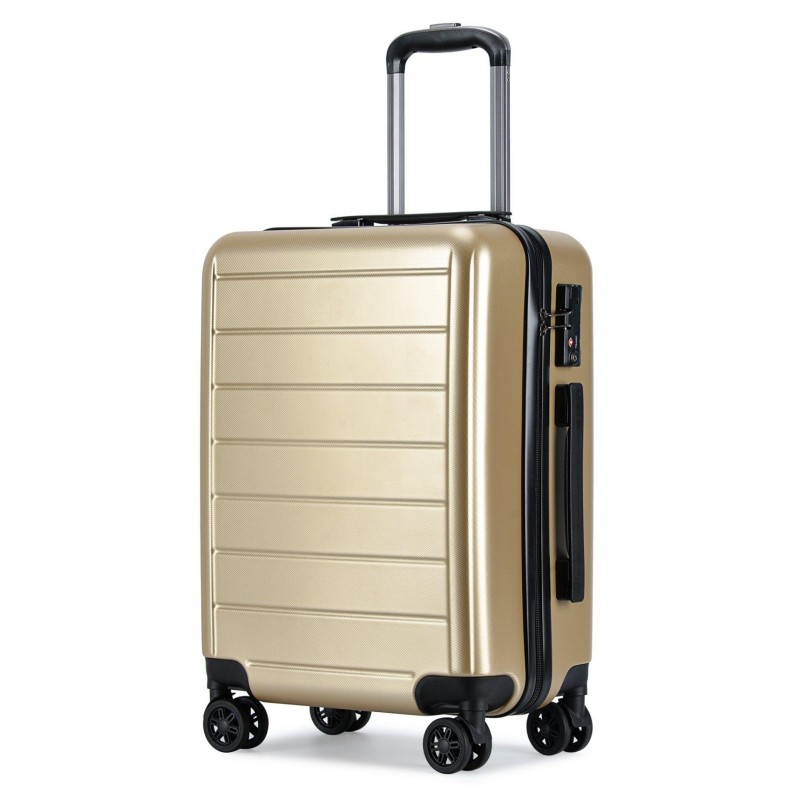 gold suitcase